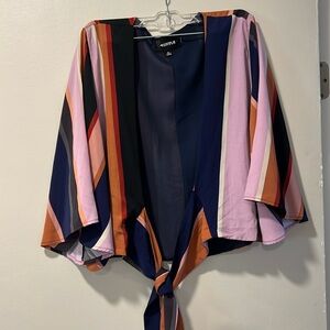 Luxury branded cropped cover (with tie closure)